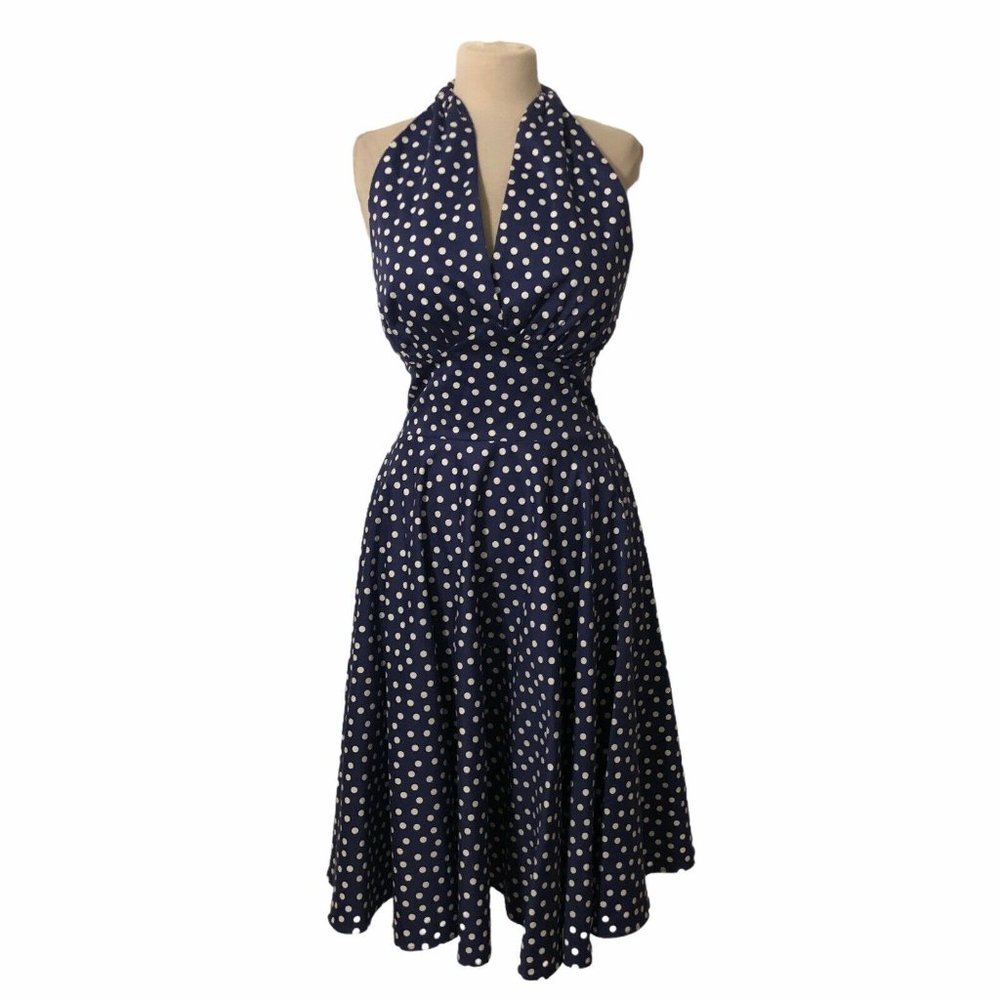 Trashy Diva Womens 6 Purple Lucy Dots Fit Flare